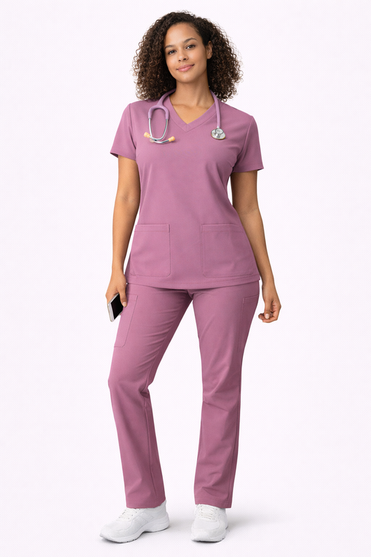Uniforme Quírurgico Dama Rosa Malva