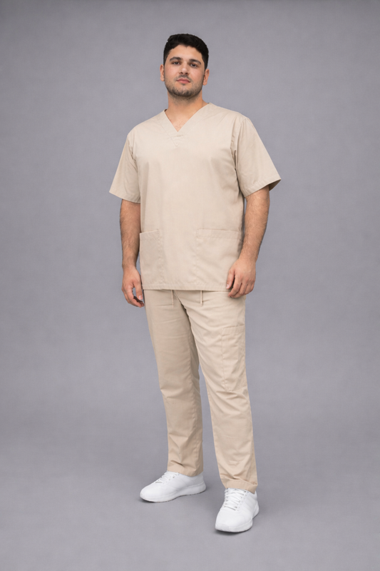 Uniforme Quirúrgico beige hombre