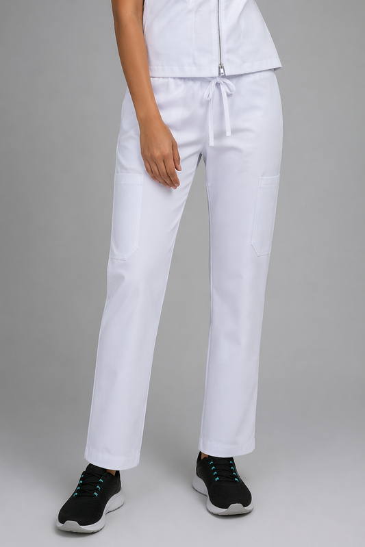 Pantalon Blanco cargo