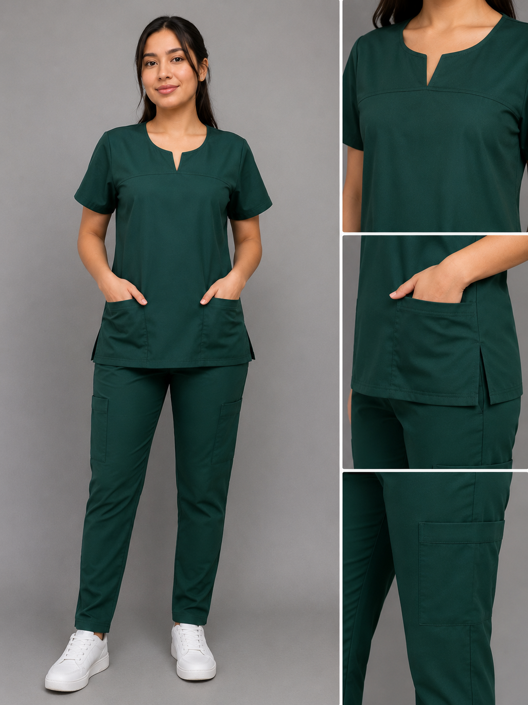 Uniforme verde botella Dama Imss Bienestar